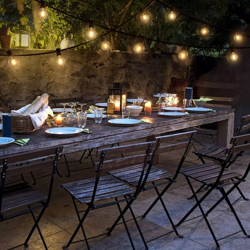 Guirnalda bombillas LED grandes, 25 bombillas y 15m