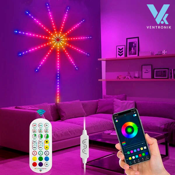 Luces LED de Fuegos Artificiales