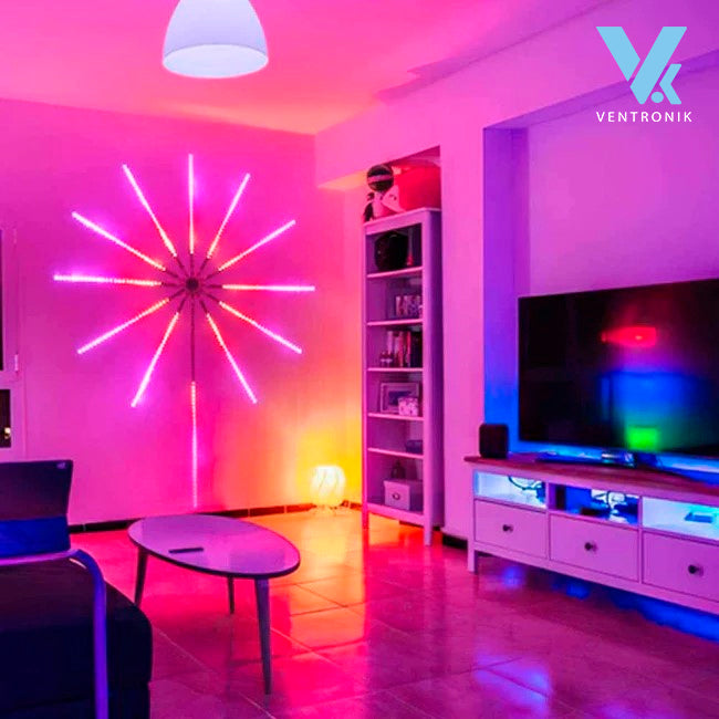 Luces LED de Fuegos Artificiales