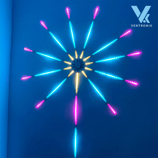 Luces LED de Fuegos Artificiales