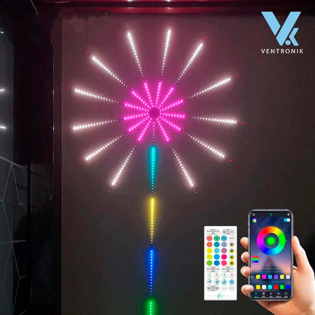 Luces LED de Fuegos Artificiales