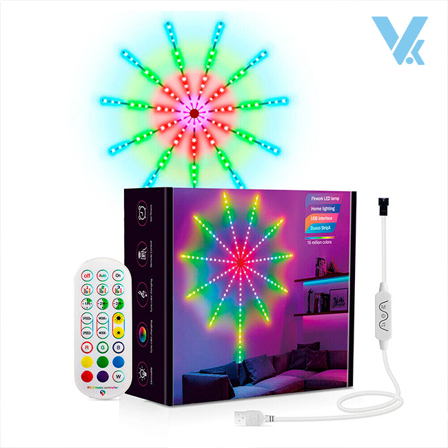 Luces LED de Fuegos Artificiales