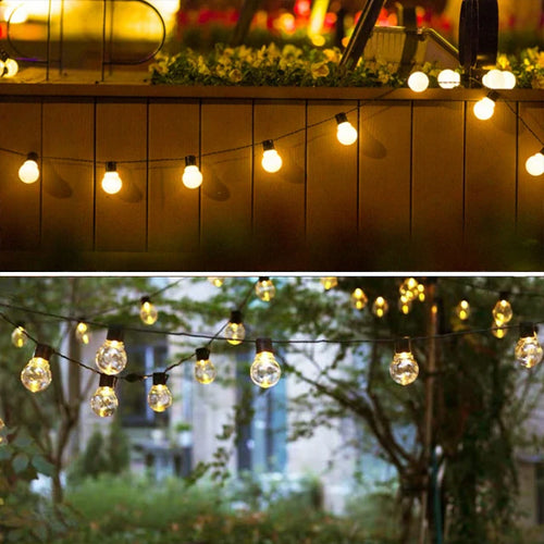 Guirnalda bombillas LED grandes, 25 bombillas y 15m
