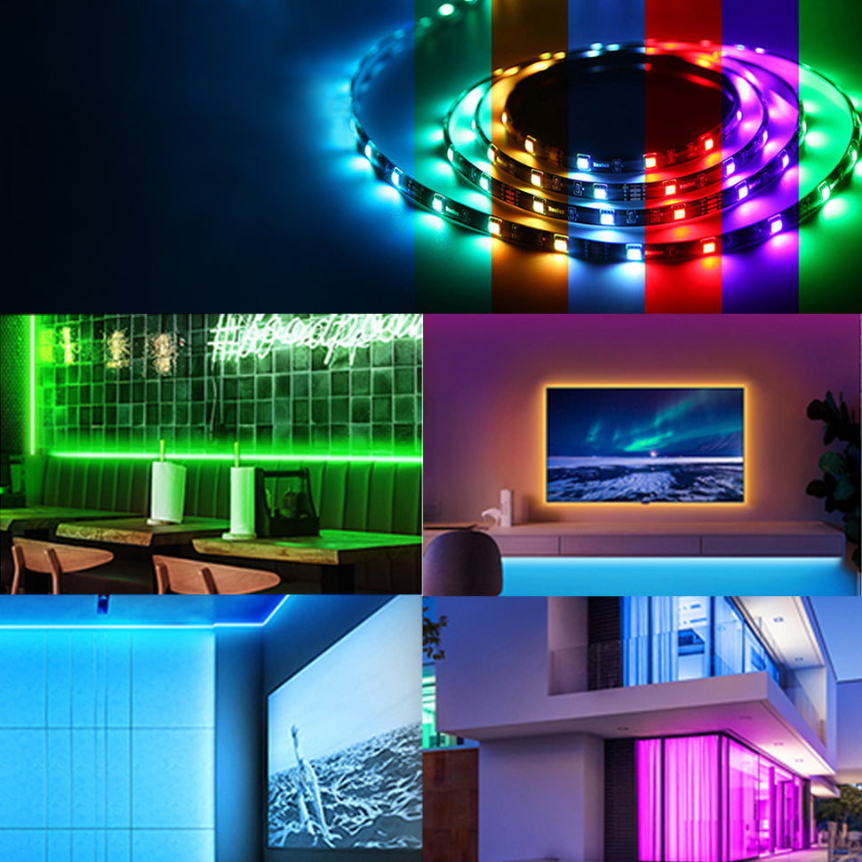 Tira de luz LED RGB Bluetooth 5m Ventronik.