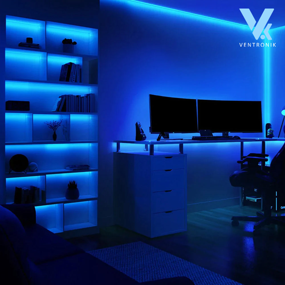 Tira de luz LED RGB Bluetooth 5m Ventronik.