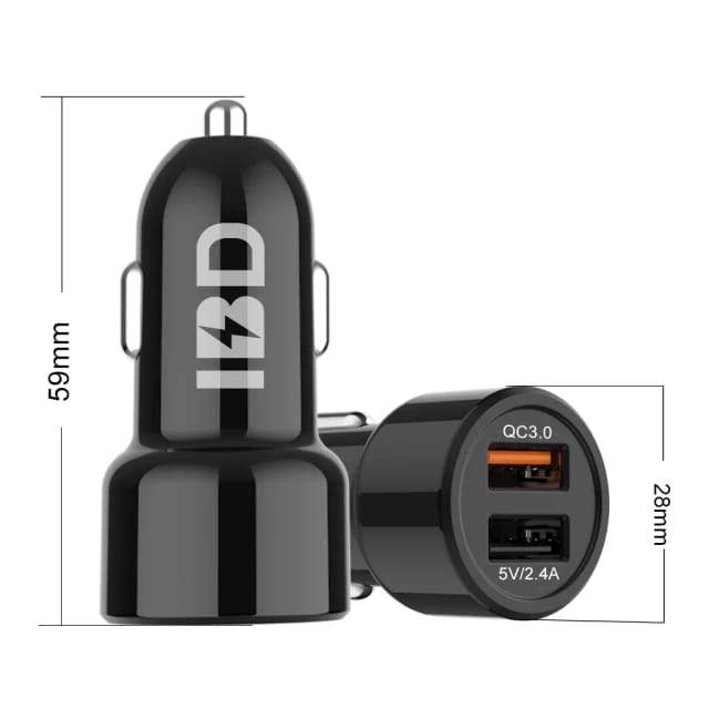 CARGADOR IALÁMBRICO PARA COCHE 15w+ CARGADOR 3.0 Qc