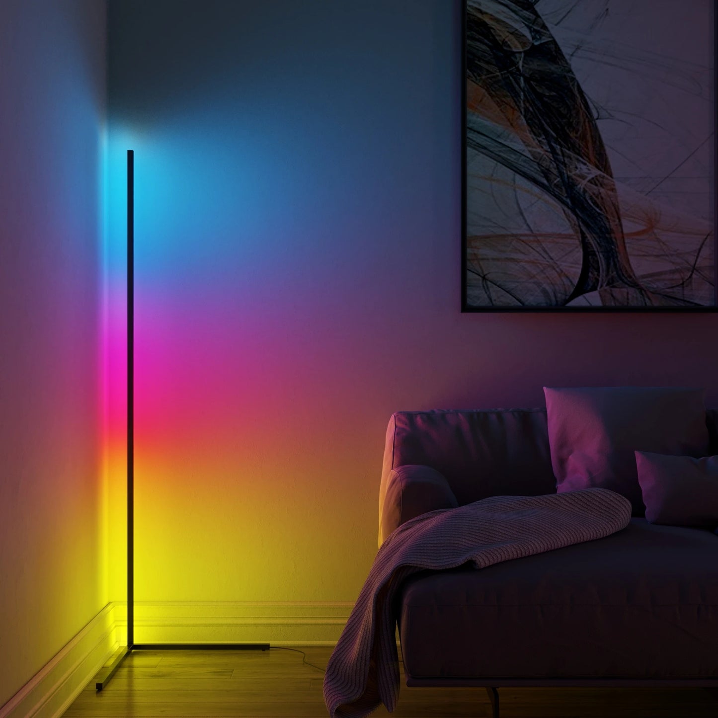 Lámpara de pie LED RGB