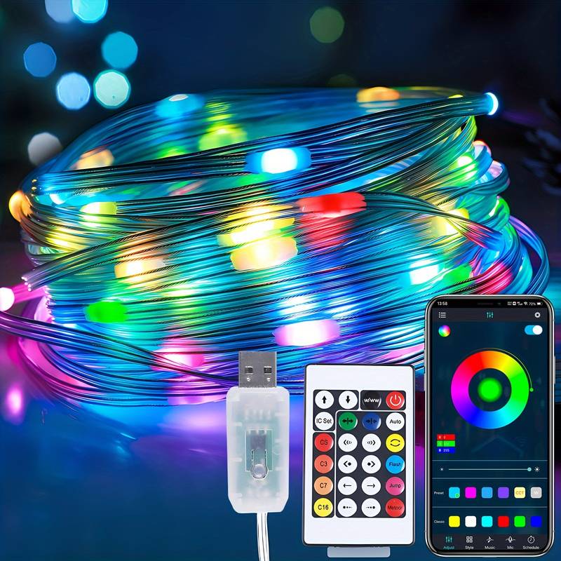 CADENA DE LUCES LED RGB NAVIDAD